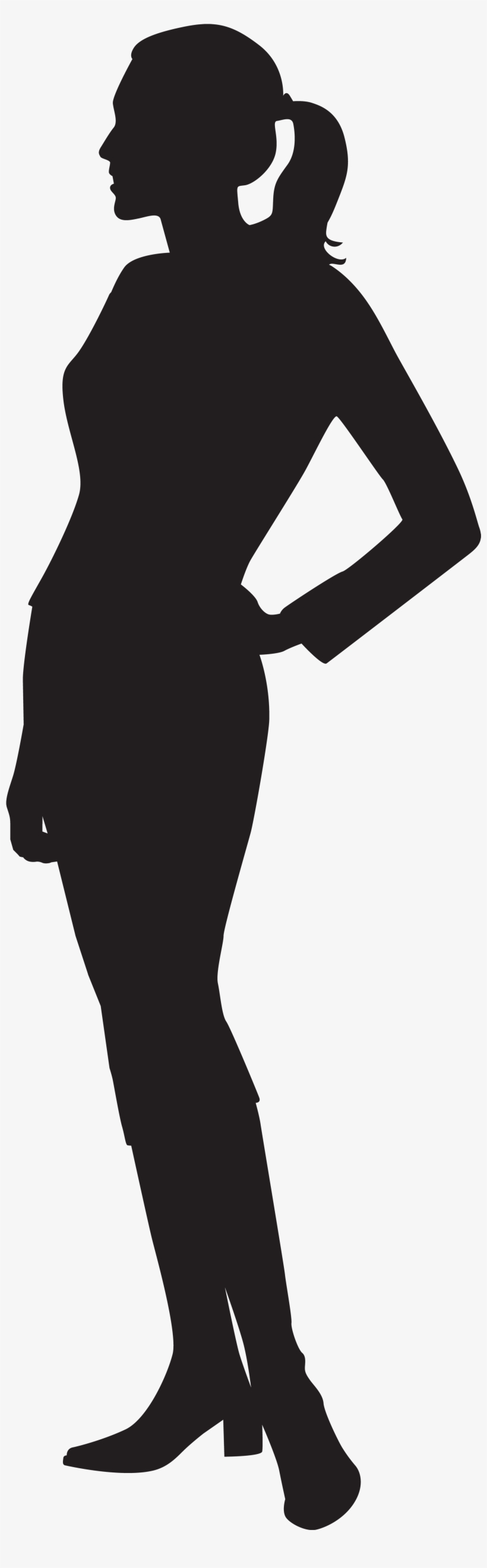 Silhouette Female Png, transparent png download