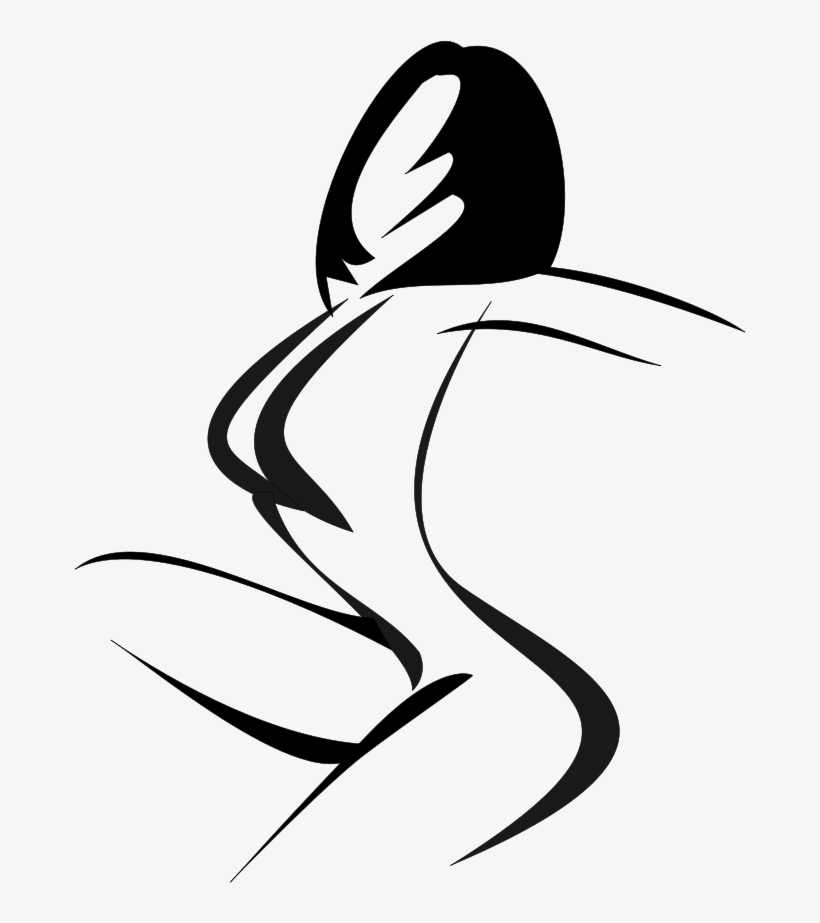 Stylized Woman Silhouette, transparent png download