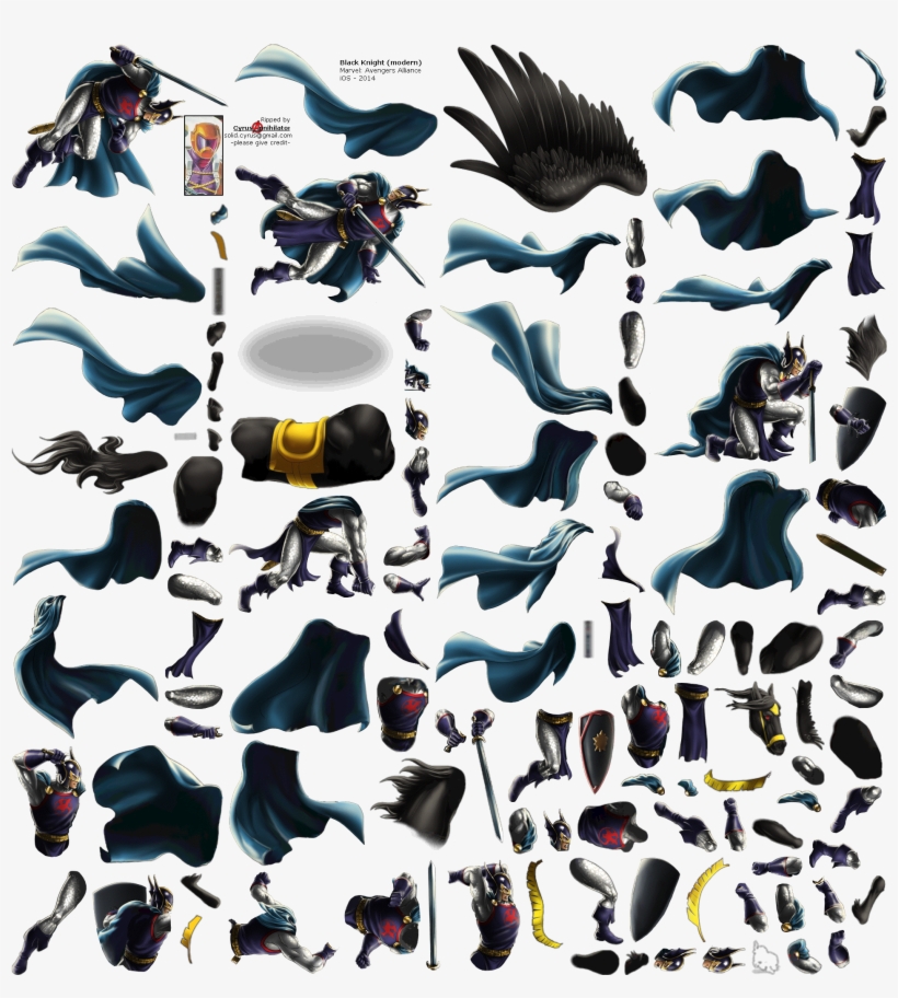 Click To View Full Size - Modern Black Knight, transparent png download