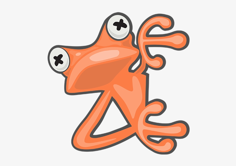Frog Peeking - Orange Frog Productions Inc. Lighting And Design, transparent png download