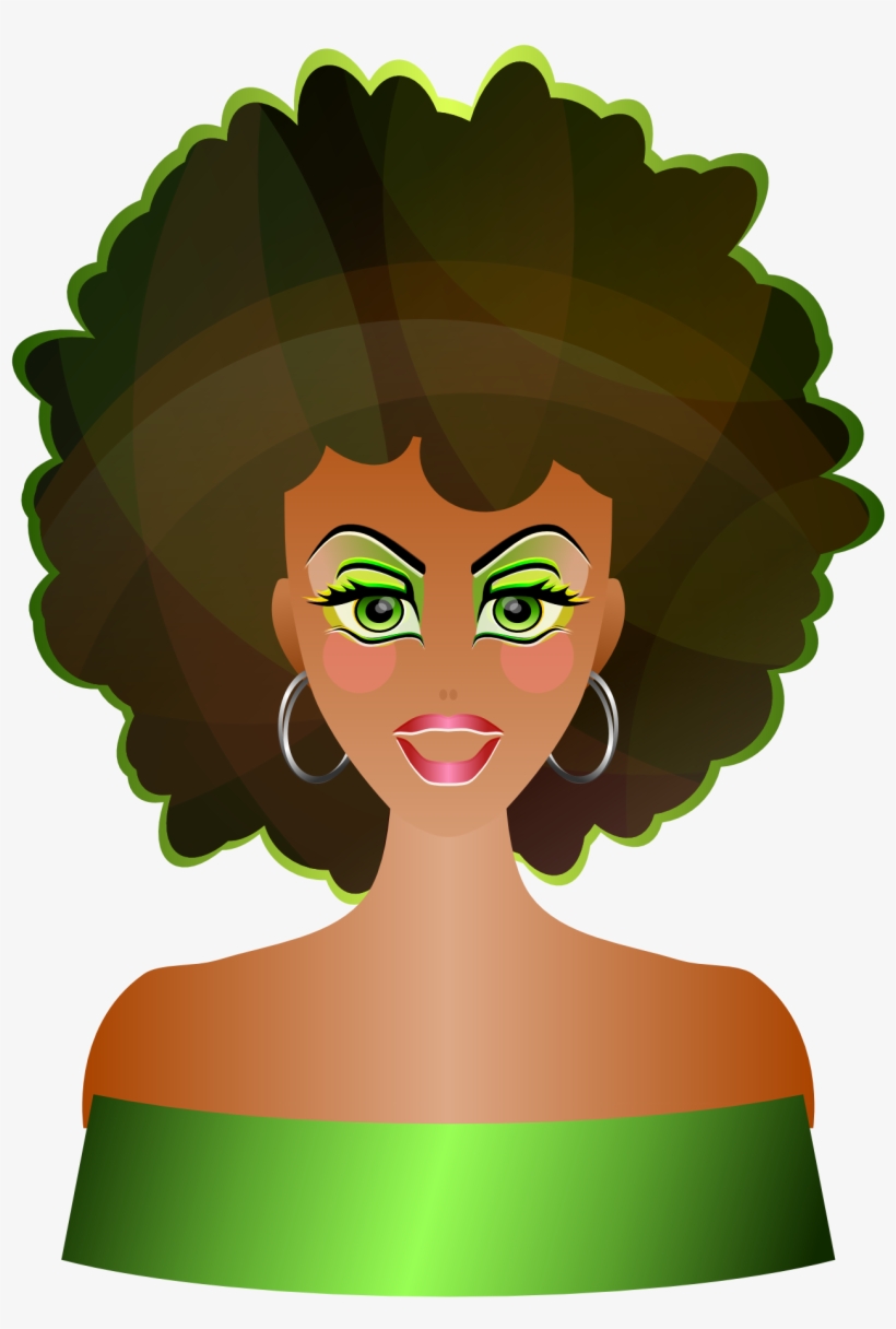 Png Freeuse Library Afro Clipart Drawing - Natural Hair, transparent png download