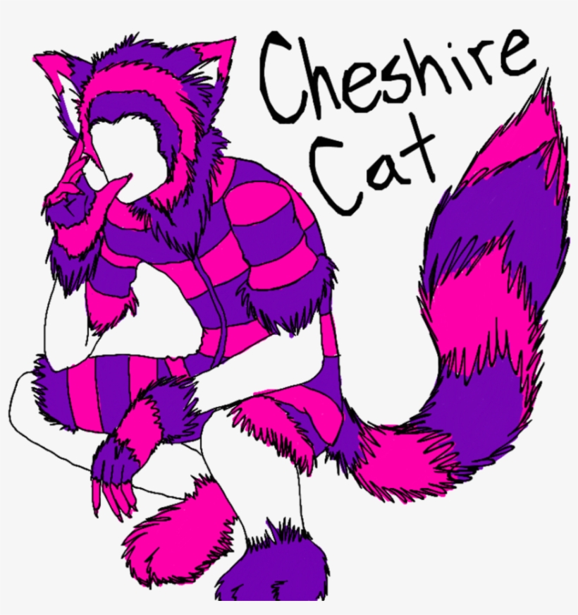 Cheshire Cat Tail Drawing, transparent png download