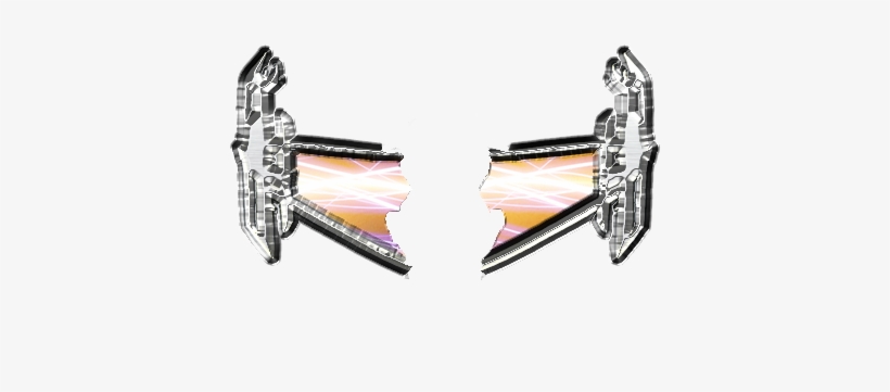 S Silver Streak Wings - Earrings, transparent png download