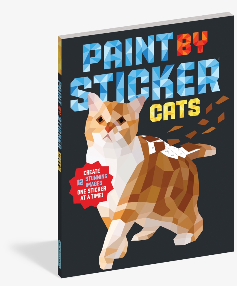 Paint By Sticker - Paint By Sticker Cats, transparent png download