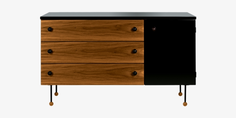 Grossman 62 Series Dresser W/ 3 Drawers - Greta Grossman Series 62 Three Drawer Dresser, transparent png download