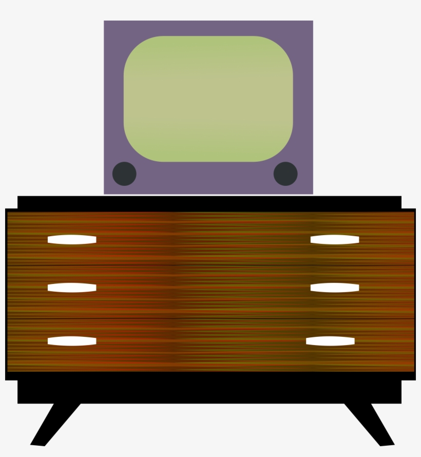 Dresser Clipart Furnature Vector Free Download - Furniture, transparent png download