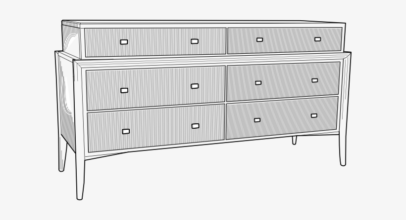 Picture Black And White Stock Dresser Clip Art At Clker - Muebles De Dibujo Png, transparent png download