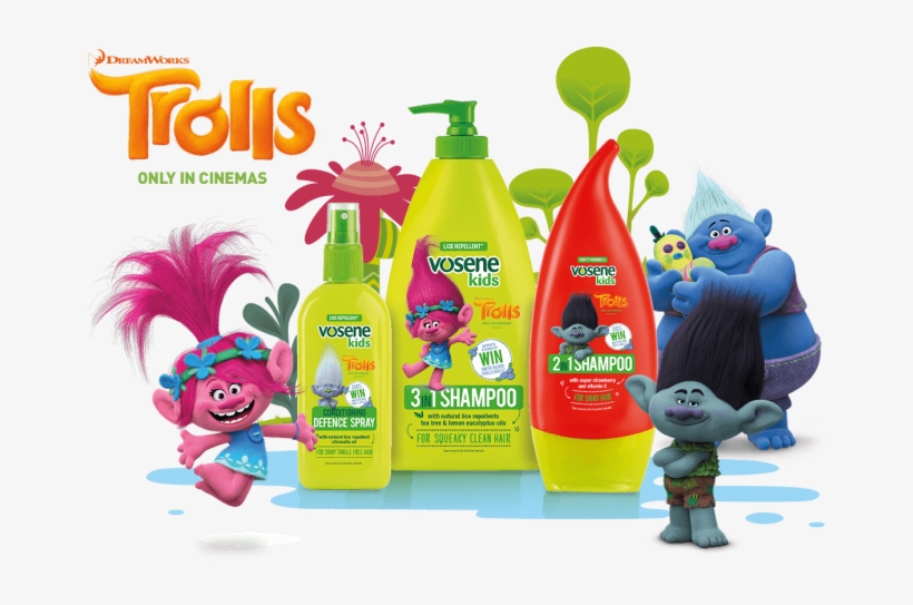 Vosene Kids Shampoo Trolls - Vosene Trolls, transparent png download