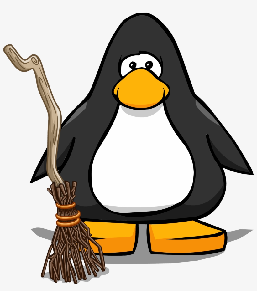 Witches Broom Pc - Club Penguin Mini Sombrero, transparent png download