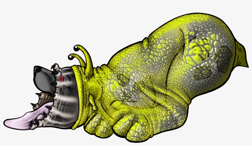 Aku Meets A Slug - Illustration, transparent png download