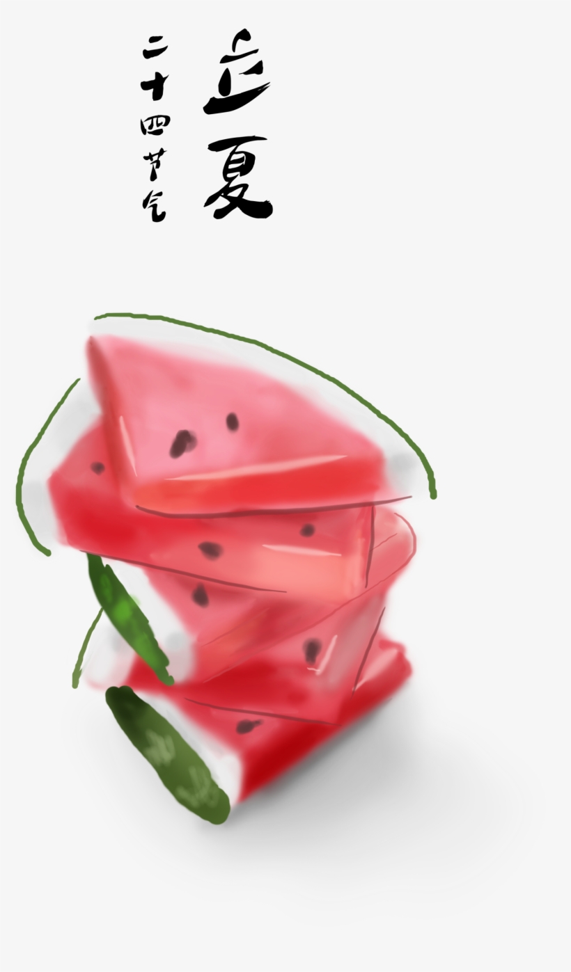 Fresh Watercolor Watermelon, Summer Season, Element - Portable Network Graphics, transparent png download