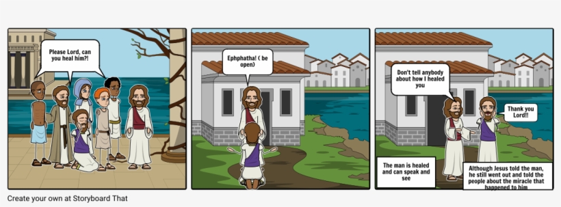 Jesus Heals The Deaf And The Mute - Jesus, transparent png download