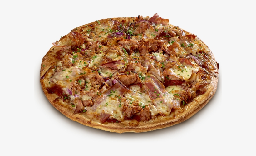 Succulent Pulled Pork, Crispy Rashers Of Bacon, Smoke - Sausage Pizza Top View, transparent png download
