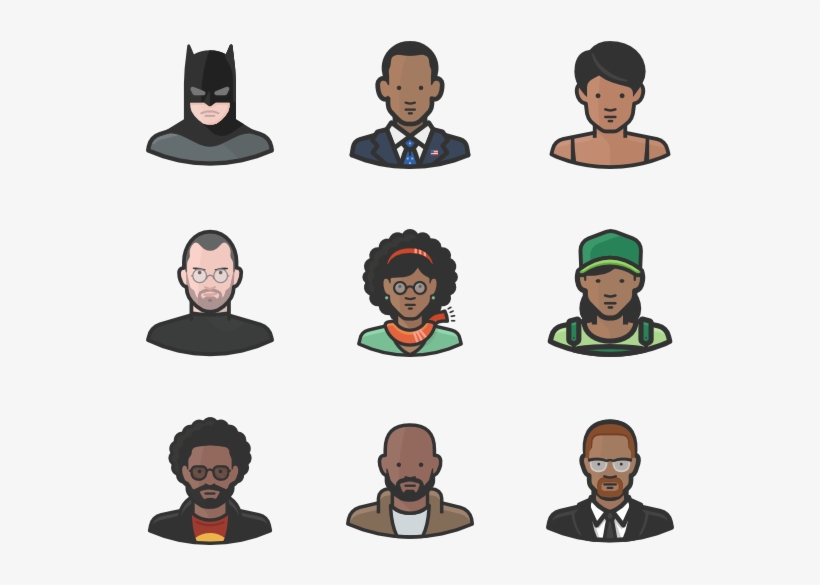 Diversity Avatars - Diversity Icons, transparent png download