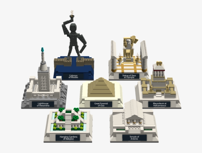 Free The Seven Wonders Png Photos - Seven Wonders Of The World Lego, transparent png download