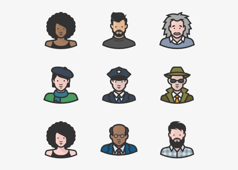 Diversity Avatars - Diversity Icons, transparent png download