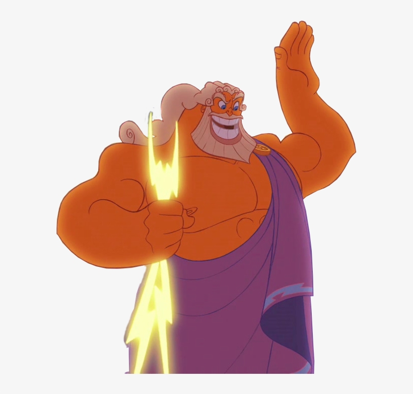Cliparts De La Versión Disney Del Dios Del Monte Olimpo - Hercules Disney Zeus, transparent png download