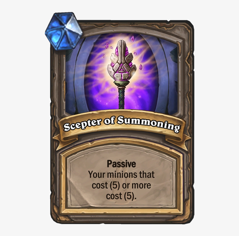 Scepter Of Summoning Card - Scepter Of Summoning Hearthstone, transparent png download