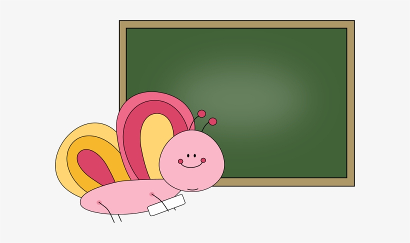 Butterfly Chalkboard Clip Art - Illustration, transparent png download