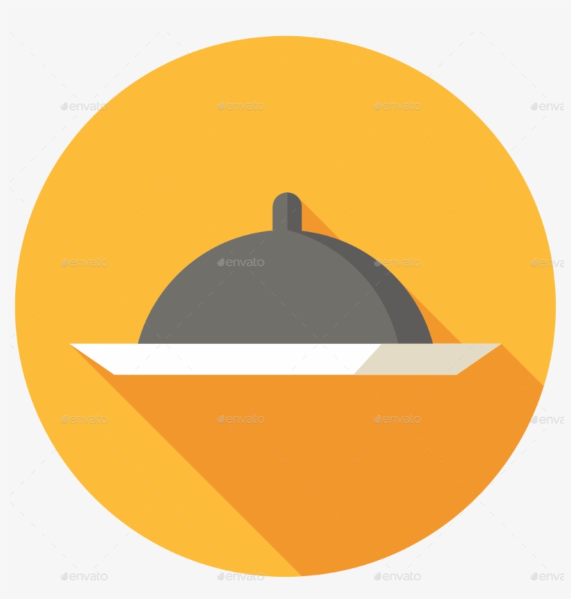 Hotel Icon Png Flat - Food Flat Icon Png, transparent png download