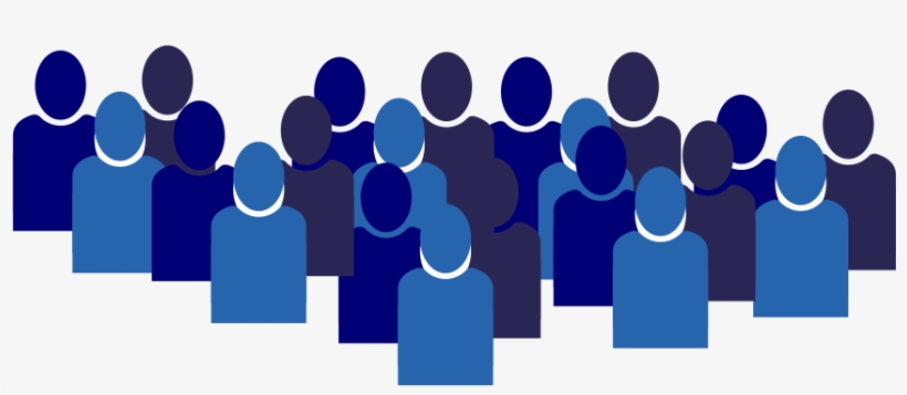 Blue Figures Representing A Group Of Learners - Learning, transparent png download
