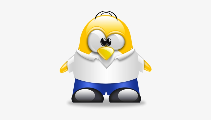 Homer Tux - Tux Simpson, transparent png download