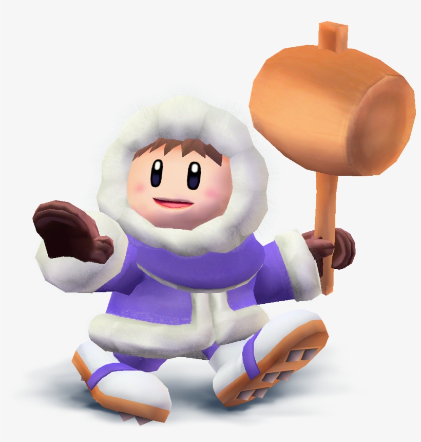 Popo Render Smash Wii U 3ds Style By Machriderz-d8nylxh - Ice Climbers Popo Png, transparent png download
