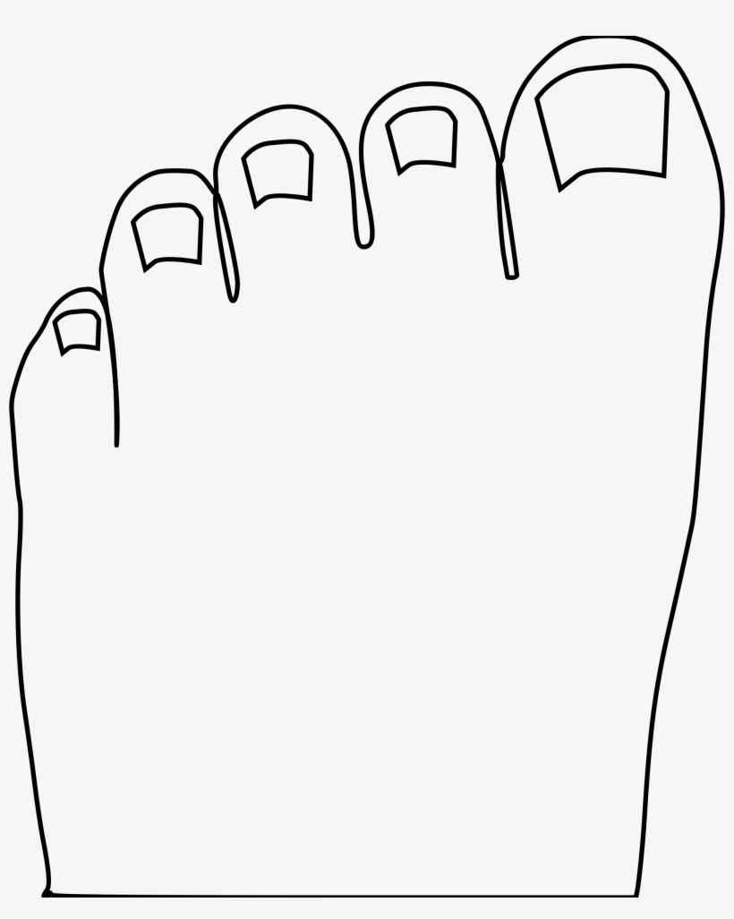 Pumpkin Png Outline - Toes Black And White Clipart, transparent png download