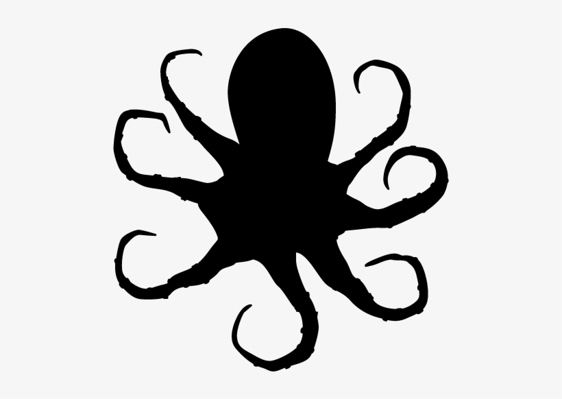 Kraken Silhouette At Getdrawings - Octopus Siluete, transparent png download