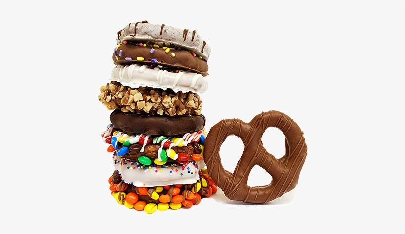 Pretzel Party Gourmet Chocolate Covered Treats Gift - Chocolate Covered Pretzels Png, transparent png download