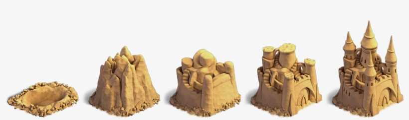 Sand Castle Stage1-5 - Замок Из Песка Пнг, transparent png download