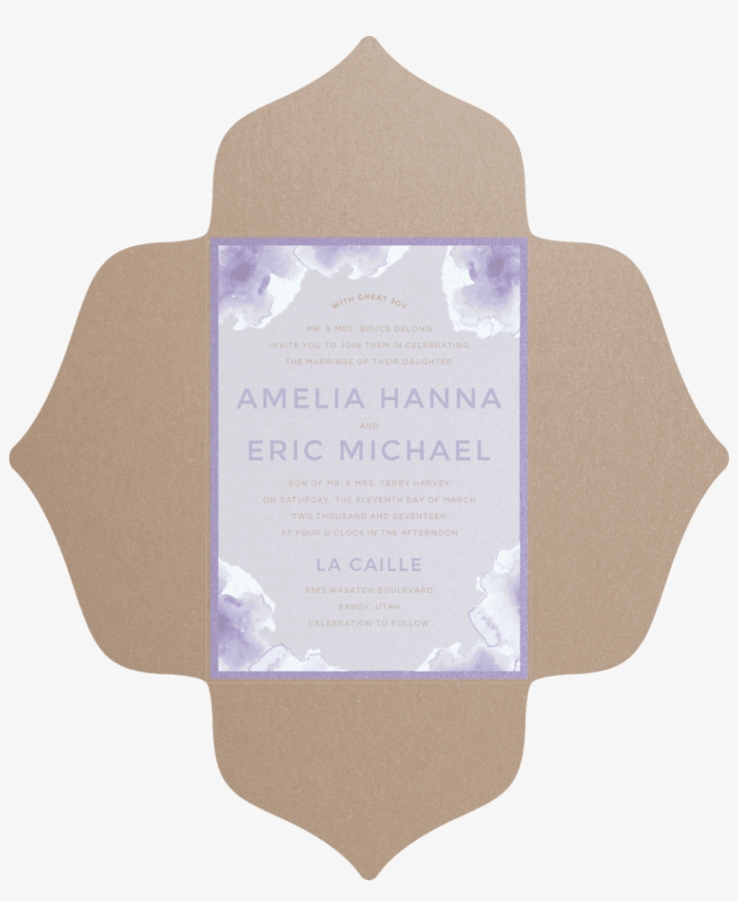Water Lilies Wedding Invitation - Acqua Di Parma Essenza, transparent png download