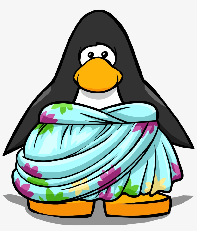 Water Lily Dress On Player Card - Club Penguin Dress, transparent png download