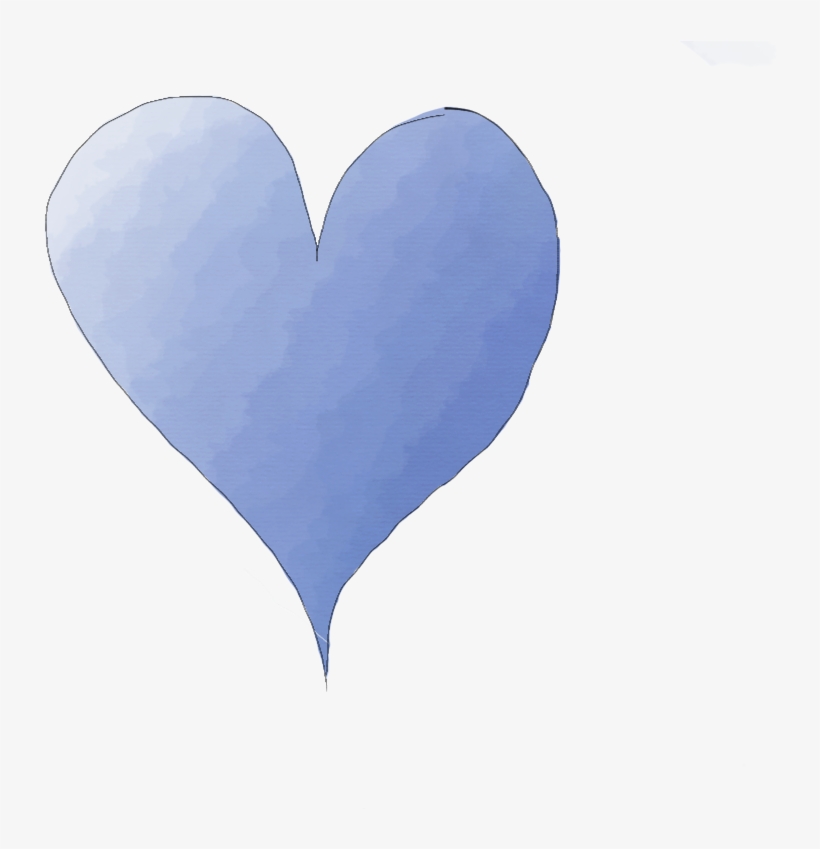 Dark Blue Heart - Wikimedia Commons, transparent png download