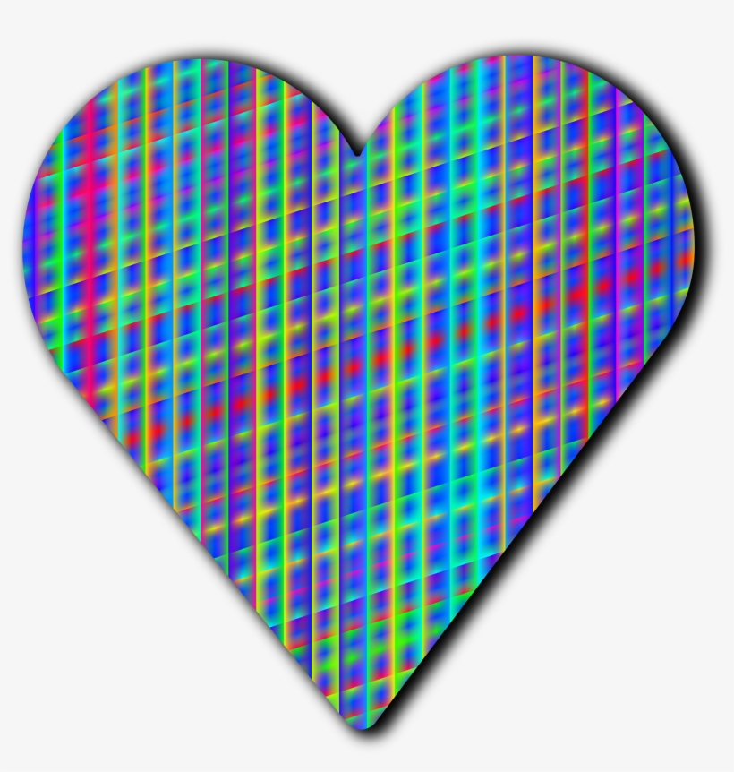 Big Image - Patterned Heart, transparent png download