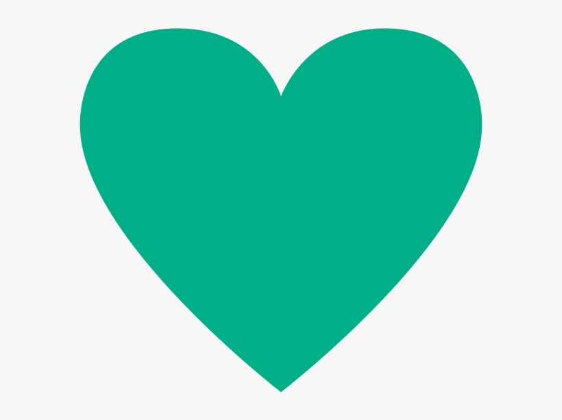 Heart, Png Mint Green - Mint Heart Png, transparent png download