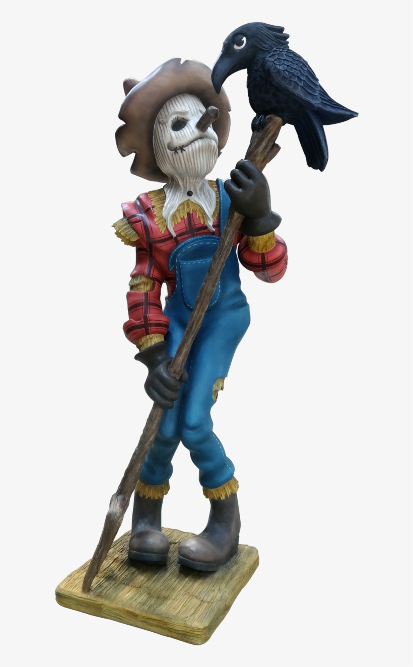 Comic Scarecrow Life Size Decor Prop Statue - Scarecrow, transparent png download