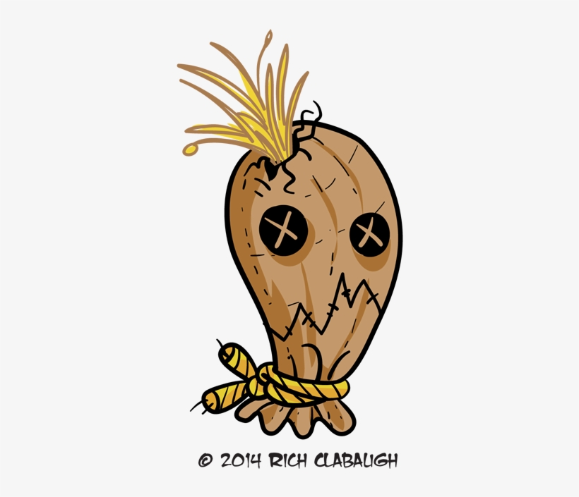 1007 Scarecrow Monster Faces - Stencil, transparent png download