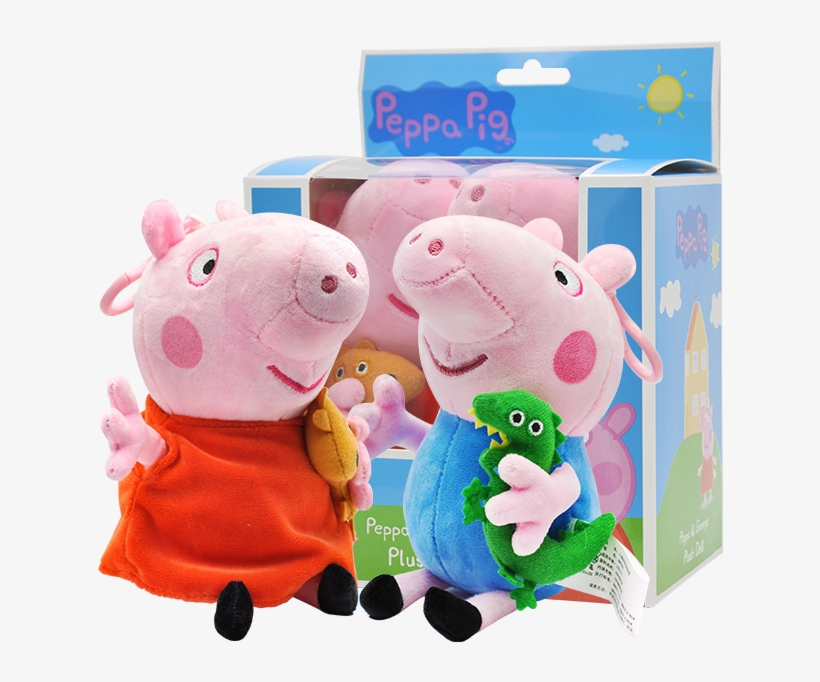 Peppa Pig Plush Toys Peggy Dolls George Big Pillows - Peppa Pig, transparent png download