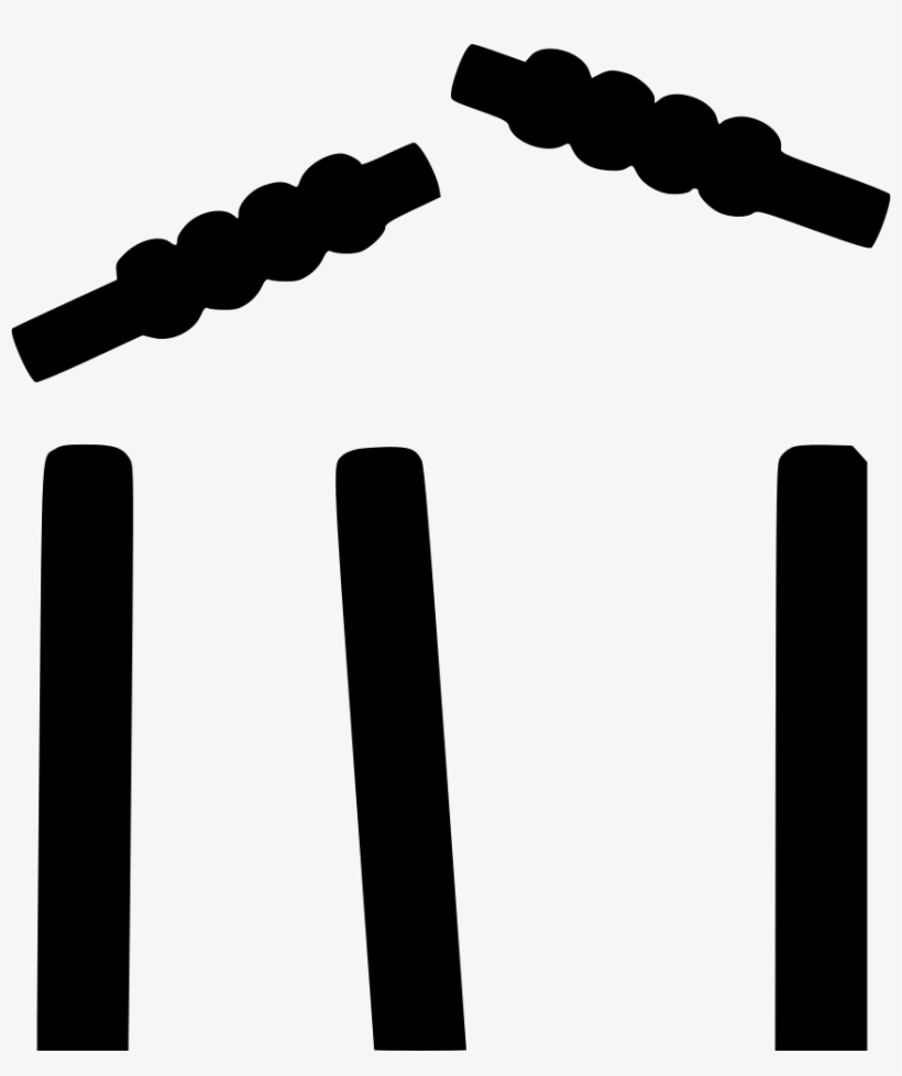 Picture Royalty Free Download Stumps Equipment Bails - Cricket Stumps Clipart, transparent png download