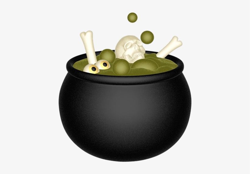 Witches Cauldron Halloween Cartoon Clip Art - Cartoon Witch With Cauldron, transparent png download