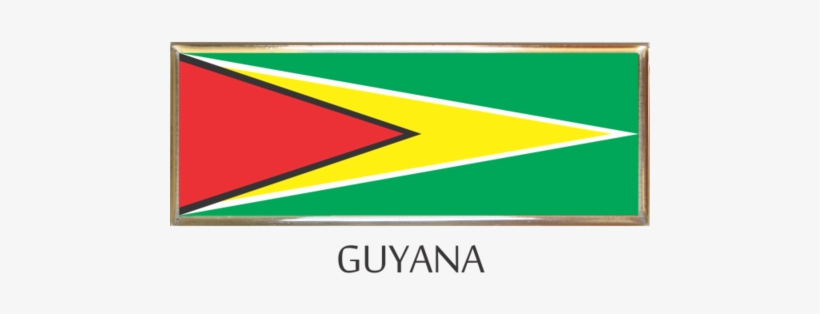 Guyana Metal Car Badge - Triangle, transparent png download
