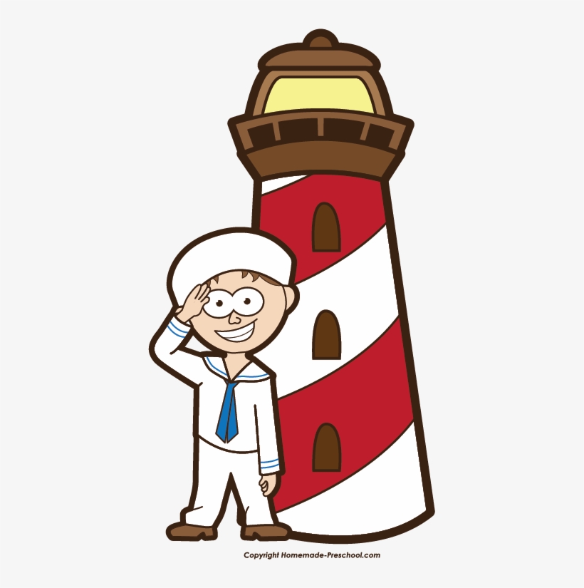 Sailor Clipart Lighthouse - Sailor Clipart Png Free, transparent png download