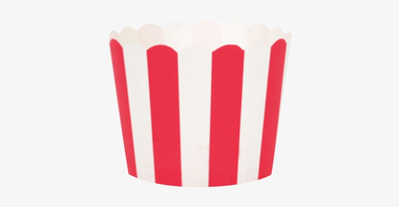 Red Stripe Cupcake Cases - Paper Eskimo 25-pack Baking Cups With Red Stripes, transparent png download