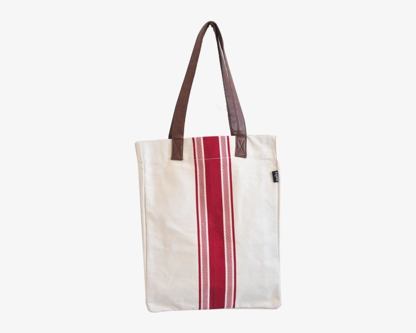 Market Tote - Red Stripe - Tote Bag, transparent png download
