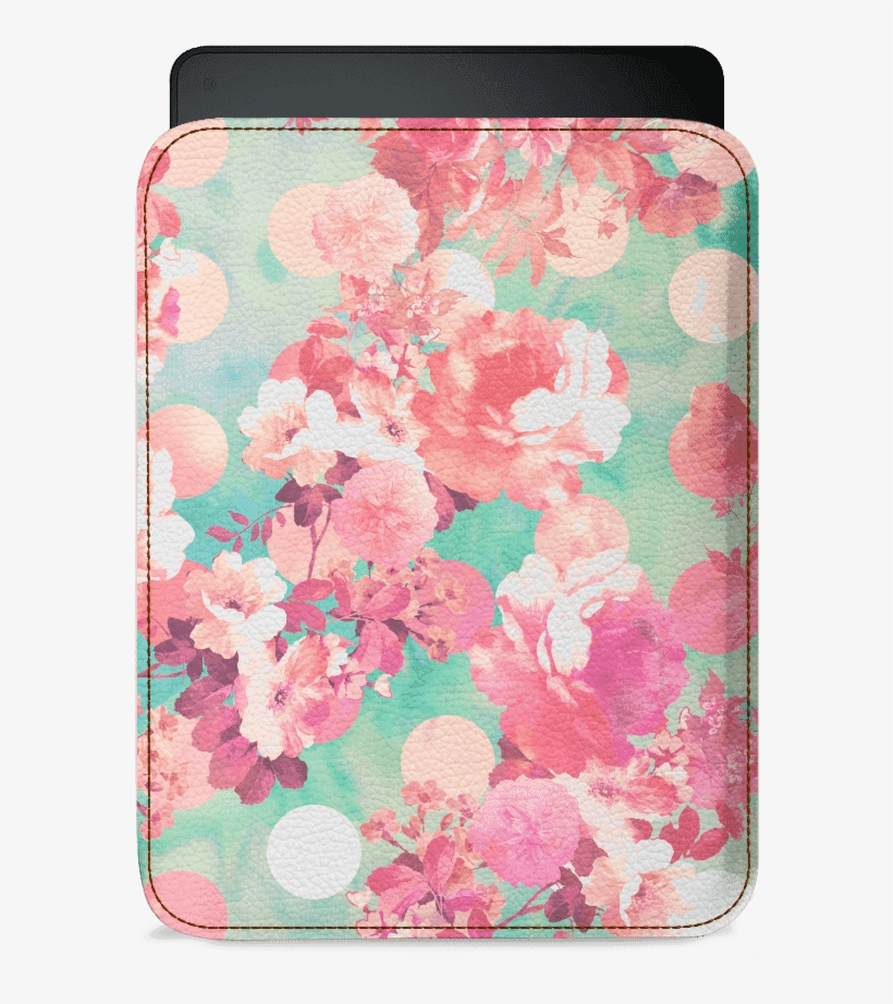 Dailyobjects Romantic Pink Retro Floral Pattern Teal - Pink Floral Pattern, transparent png download