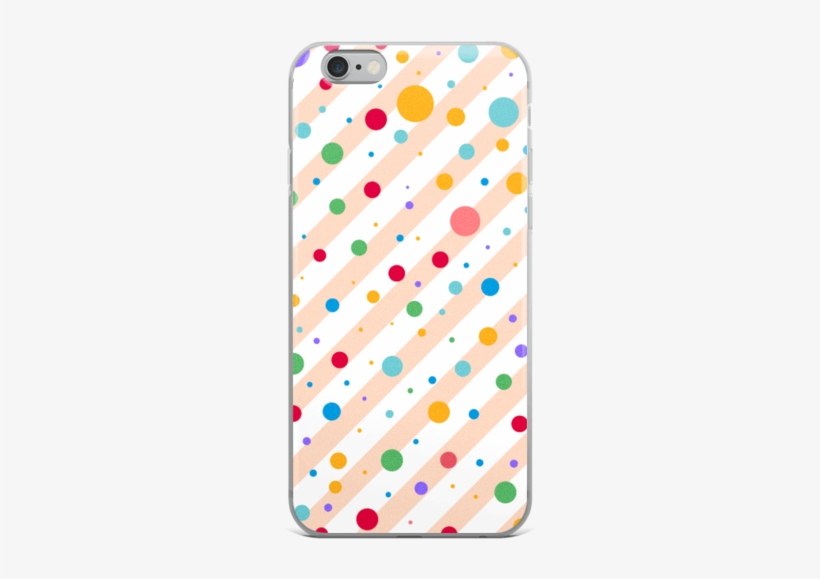 Multi Colored Polka Dots And Stripe Pattern Iphone - Notebook Lined : Colorful Dot Design: 120 Blank Lined, transparent png download