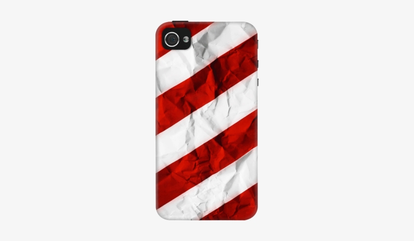 Crumbled Red Stripes Case For Iphone 4/4s - Crumbled Red Stripes Iphone 6 Slim Case, transparent png download