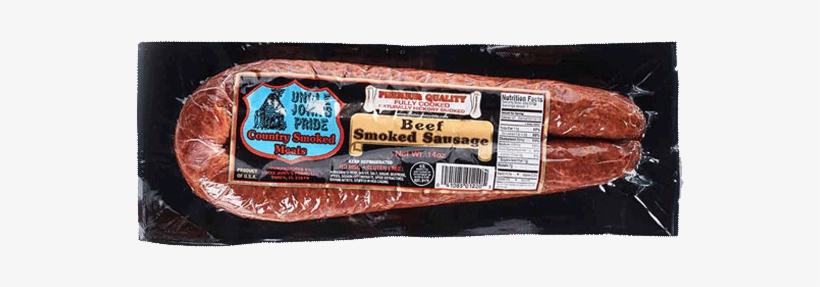 Uncle John's Pride Beef Smoked Sausage V/p 12/14 Oz - Uncle John Sausage, transparent png download