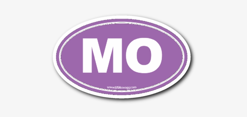 Missouri Mo Euro Oval Purple - Graphic Design, transparent png download